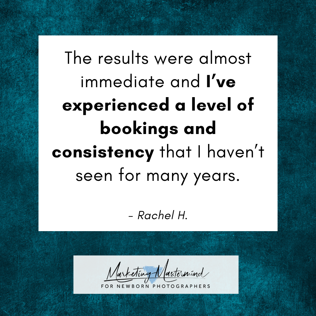 The results were almost immediate and I’ve experienced a level of bookings and consistency that I haven’t seen for many years. Rachel H.